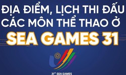 Chi tiết lịch thi đấu v&#224; địa điểm tổ chức 40 m&#244;n tại SEA Games 31