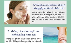 [Infographic] - 5 lưu &#253; khi chọn kem chống nắng cho người da dầu 