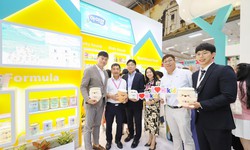 &quot;Mưa&quot; qu&#224; tặng tại Hội chợ triển l&#227;m Vietbaby Fair 2022