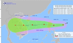 B&#227;o Noru giật cấp 15 sẽ tiến thẳng v&#224;o miền Trung, nhiều nơi mưa rất to từ chiều nay 