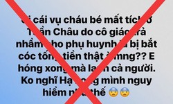 Th&#244;ng tin bắt c&#243;c trẻ em đ&#242;i tiền chuộc tại TP Hạ Long l&#224; sai sự thật