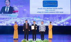 Amway Việt Nam lập c&#250; đ&#250;p giải thưởng tại lễ c&#244;ng bố Thương hiệu ti&#234;u biểu ch&#226;u &#193; - Th&#225;i B&#236;nh Dương 2023