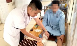 Bị rắn cắn 20 năm tự ý điều trị dẫn đến hoại tử hết phần cổ chân
