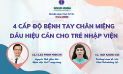 Truyền h&#236;nh trực tuyến: 4 cấp độ tay ch&#226;n miệng - Dấu hiệu cần cho trẻ nhập viện