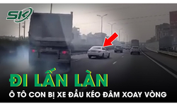 H&#227;i h&#249;ng clip xe Mercedes lấn l&#224;n bị xe đầu k&#233;o đ&#226;m xoay tr&#234;n cao tốc Ph&#225;p V&#226;n - Cầu Giẽ