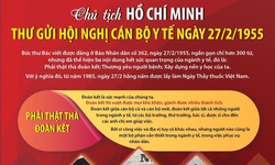 Nội dung quan trọng trong thư B&#225;c Hồ gửi hội nghị c&#225;n bộ y tế ng&#224;y 27/2/1955