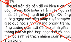 H&#224; Nội: Th&#244;ng b&#225;o &#39;bắt c&#243;c trẻ em&#39; ở quận Ho&#224;ng Mai l&#224; bịa đặt