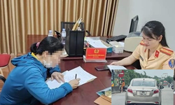 Nữ t&#224;i xế d&#249;ng chi&#234;u tr&#242; &#39;n&#233;&#39; camera phạt nguội