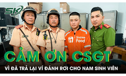 Nam sinh viên viết thư cảm ơn CSGT TP.HCM khi được trả lại ví đánh rơi