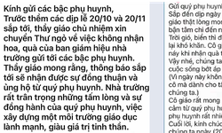 Phụ huynh cảm động khi nhận tin nhắn kh&#244;ng nhận qu&#224; 20/10, 20/11 của thầy c&#244; gi&#225;o