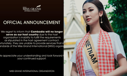 Xảy ra sự cố, Miss Grand International 2024 đột ngột đổi địa điểm tổ chức