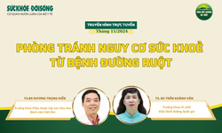 Truyền h&#236;nh trực tuyến: Ph&#242;ng tr&#225;nh nguy cơ sức khoẻ từ bệnh đường ruột