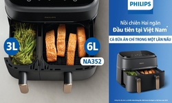 Chuyên gia ẩm thực giải mã: Nồi chiên Hai ngăn Philips 300 Series - Bí quyết nấu cả bữa ăn nhanh gọn chỉ trong 1 lần
