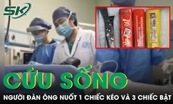 Cứu sống người đ&#224;n &#244;ng nuốt 1 chiếc k&#233;o v&#224; 3 chiếc bật lửa v&#224;o bụng