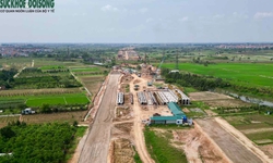 &#39;Soi&#39; tiến độ đường V&#224;nh đai 4 qua huyện M&#234; Linh sau 9 th&#225;ng thi c&#244;ng