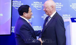 Thủ tướng Phạm Minh Ch&#237;nh đối thoại với l&#227;nh đạo c&#225;c tập đo&#224;n lớn của WEF