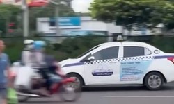 Video: L&#225;i xe taxi đi ngược chiều, g&#226;y n&#225;o loạn đường phố bị bắt giữ