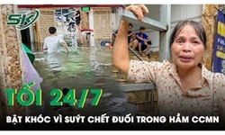 Tối 24/7: Người phụ nữ bật kh&#243;c nức nở kể lại ph&#250;t su&#253;t chết đuối trong hầm CCMN do mưa lớn