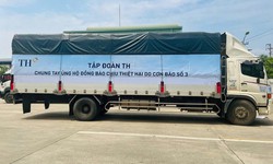 Những chuyến xe chở y&#234;u thương hỗ trợ đồng b&#224;o v&#249;ng ngập lũ sau b&#227;o số 3