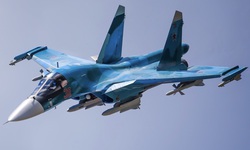 Su-34 dẫn đầu đợt n&#233;m bom lớn nhất của Nga v&#224;o Ukraine