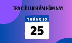 Lịch âm 25/10 - Âm lịch hôm nay 25/10 - Lịch vạn niên ngày 25/10/2025