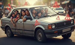 Xe &#244; t&#244; 4 chỗ chở 5 người c&#243; bị phạt kh&#244;ng?