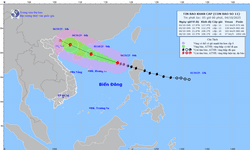 B&#227;o Matmo đang giật cấp 14 tr&#234;n Biển Đ&#244;ng