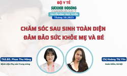 Truyền h&#236;nh trực tuyến: Chăm s&#243;c sau sinh to&#224;n diện đảm bảo sức khỏe mẹ v&#224; b&#233;