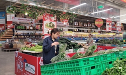 B&#227;o số 11 g&#226;y mưa lớn, ngập diện rộng, rau xanh c&#243; loại vẫn giữ gi&#225; 13.500 đồng/kg