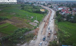 Hiện trạng đường huyết mạch phía Tây Hà Nội sắp đưa vào sử dụng