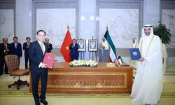 Thủ tướng Phạm Minh Ch&#237;nh hội đ&#224;m với Thủ tướng Kuwait: N&#226;ng cấp quan hệ giữa Việt Nam v&#224; Kuwait l&#234;n Đối t&#225;c Chiến lược