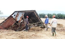 S&#244;ng Vu Gia tan t&#225;c sau lũ, nơi sạt lở nuốt đất, nơi c&#225;t bồi k&#237;n ruộng