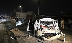 Tai nạn li&#234;n ho&#224;n tr&#234;n V&#224;nh đai 3 H&#224; Nội: 1 xe biến dạng, 2 người bị thương