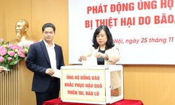 Bộ Y tế ph&#225;t động ủng hộ đồng b&#224;o miền Trung, T&#226;y Nguy&#234;n bị thiệt hại do b&#227;o, lũ 