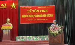 Tôn vinh nghĩa cử cao đẹp của người hiến tặng giác mạc