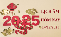 Lịch âm 14/12 - Âm lịch hôm nay 14/12 - Lịch vạn niên ngày 14/12/2025