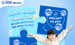 Hành trang dinh dưỡng giúp bé thông minh, khỏe bụng và ít ốm vặt