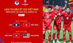 Lịch thi đấu của đội tuyển U22 Việt Nam tại SEA Games 33 mới nhất