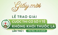2 ngày nữa trao giải cuộc thi 'Cơ sở y tế không khói thuốc lá' lần thứ I