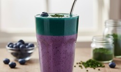 1 ly sinh tố xanh vào buổi sáng cung cấp collagen tự nhiên