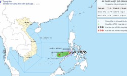 Áp thấp nhiệt đới đang suy yếu nhanh