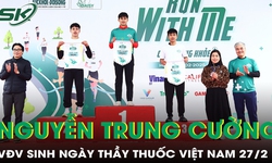 Vận động vi&#234;n sinh ng&#224;y Thầy thuốc Việt Nam v&#244; địch cự ly 10km giải chạy RUN WITH ME