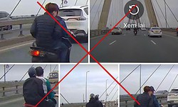 X&#225;c định danh t&#237;nh nh&#243;m &quot;qu&#225;i xế&quot; lạng l&#225;ch, đ&#225;nh v&#245;ng tr&#234;n cầu Nhật T&#226;n