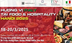Khám phá hương vị Italy đặc sắc tại Triển lãm Food &amp; Hospitality Hanoi 2025