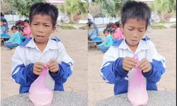 X&#250;c động ho&#224;n cảnh cậu học sinh mang t&#250;i gạo b&#225;n cho thầy gi&#225;o để mua b&#250;t ch&#236;