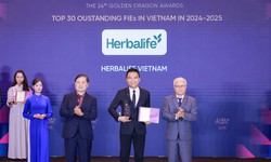 Herbalife Việt Nam được vinh danh Top 50 Doanh Nghiệp FDI Ti&#234;u Biểu tại Việt Nam tại Giải thưởng Rồng V&#224;ng 2025