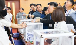Huyện ven H&#224; Nội đấu gi&#225; đất l&#234;n tới gần 120 triệu đồng/m2