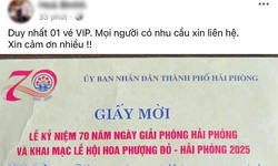 Mang giấy mời Lễ hội Hoa Phượng Đỏ do đối t&#225;c tặng đi rao b&#225;n &#39;v&#233; VIP&#39; gi&#225; tiền triệu