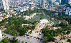 H&#224; Nội: Hai ‘l&#225; phổi xanh’ giữa l&#242;ng Cầu Giấy sắp th&#224;nh h&#236;nh