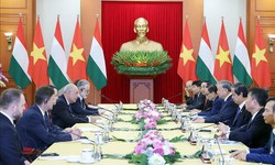 Tổng B&#237; thư T&#244; L&#226;m hội kiến Tổng thống Hungary Sulyok Tamas